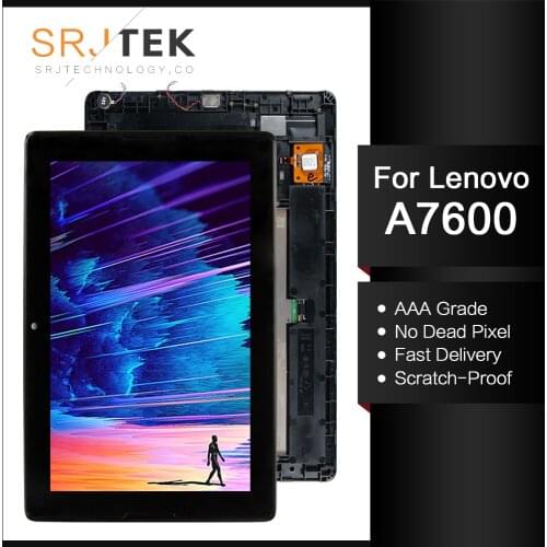 For New Lenovo Tab A10-70 A7600-H A7600 A7600-F Replacement LCD Display Touch Screen+Frame Assembly 10.1-inch