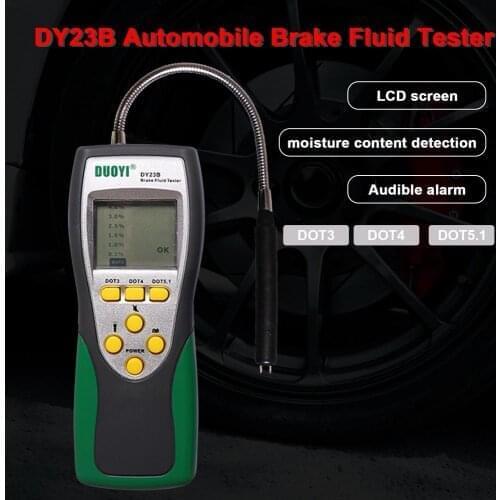 DY23B Car Brake Fluid Tester Accurate Test Automotive Brake Fluid Water Content Check For DOT3 DOT4 DOT5.1 Universal Oil Quality