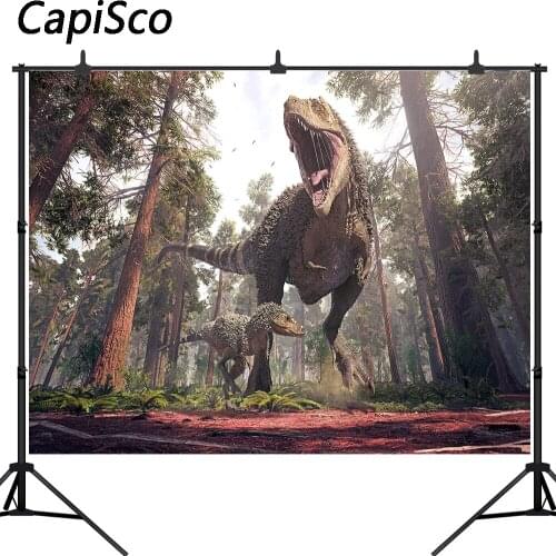 Capisco Dinosaur World Park Photography Backdrop Children Baby Birthday party Decor background Photobooth Photo Studio Props