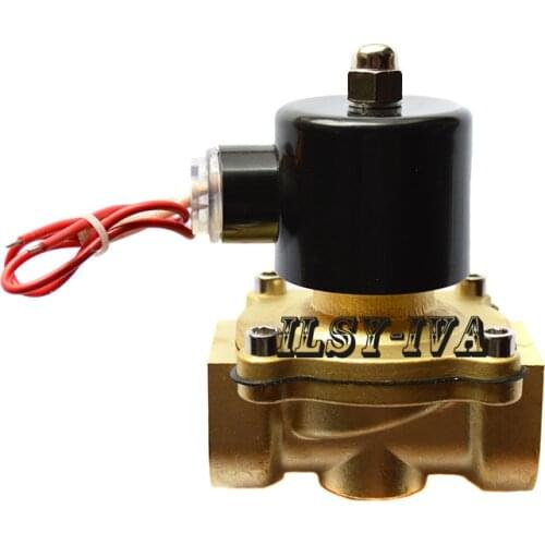 G1" DN25 two way solenoid valve,DC24V Normally closed brass solenoid valve