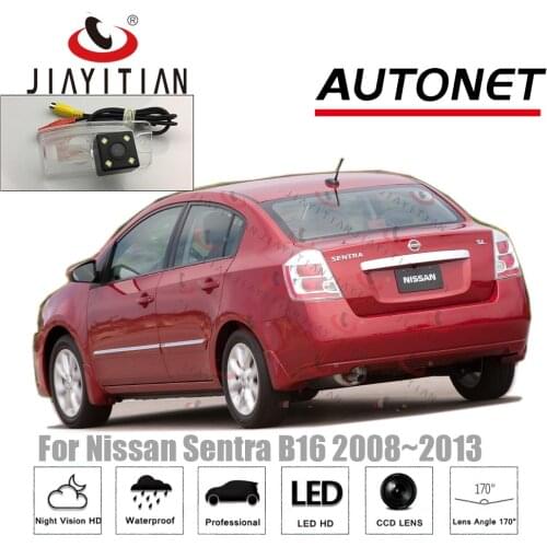 JIAYITIAN rear view camera For Nissan Sentra 200 SE B16 2007~2012 4D sedan CCD Night Vision Backup camera license plate camera