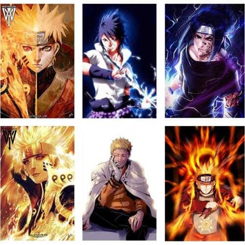 Classic Anime Poster Naruto Canvas Painting Kakashi Mural Wall Picture Living Room Child Bedroom Home Cuadros Decoration