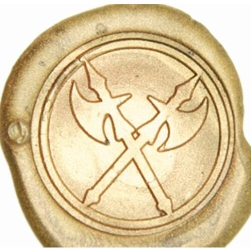 Crossed Axe Seal Wax Kit,Vintage Wax Badge Seal Stamp Kit Wax Set Tool Gift,custom