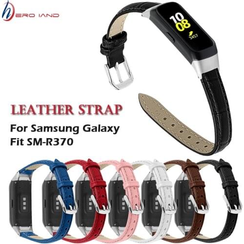 New Leather Strap for Samsung Galaxy Fit SM-R370 Watchbands Bracelet Fit For SM-R370 Smart Watch Strap Belt