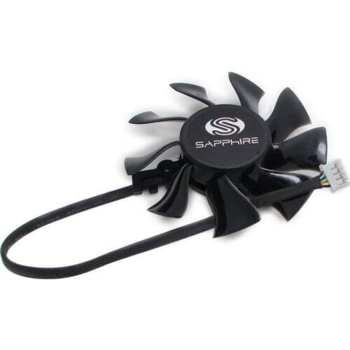 75MM 4Wire 4pin FD8015U12D VGA GPU Video Card Cooler Fan For Sapphire HD5850 HD4860 HD6850 HD4870 Graphics Card Cooling