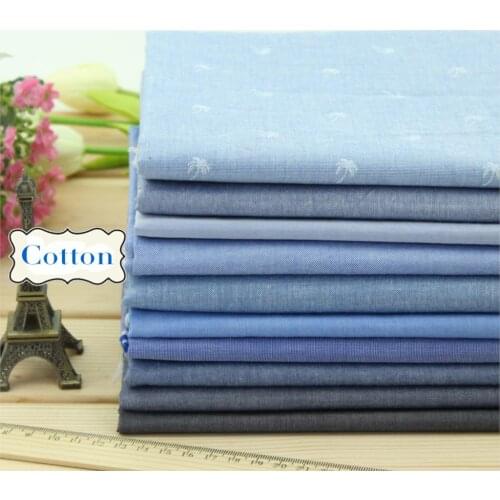 LEO&LIN Summer Blue Cloth water wash retro Denim 100% Cotton Fabric Sewing Patchwork DIY Cloth (1 meter)