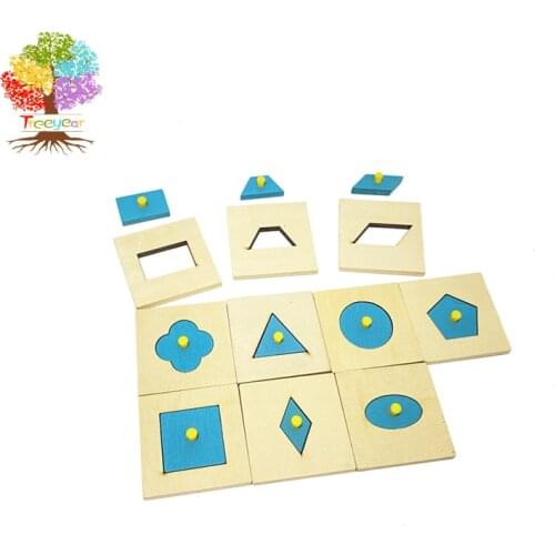 Treeyear Montessori Materials Insets Single Shape Puzzles Toddler Preschool Toys