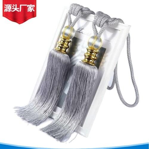 Copper Single Ball Curtain Tassel Hanging Ball Curtain Bandage Rope Curtain Accessories in Stock living room decoration
