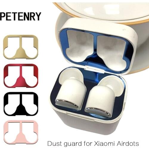 Metal Dust Guard for Xiaomi Airdots Pro Bluetooth Earphone Dustproof Protective Skin Sticker for Airdots Case Cover Accessories