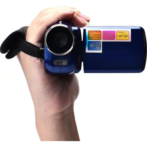 New 12Mp Max 1.3Mp CMOS Sensor Mini Video Camera with 720x480 D1 Video 4X Digital Zoom 1.44" Color Screen and White LED Light