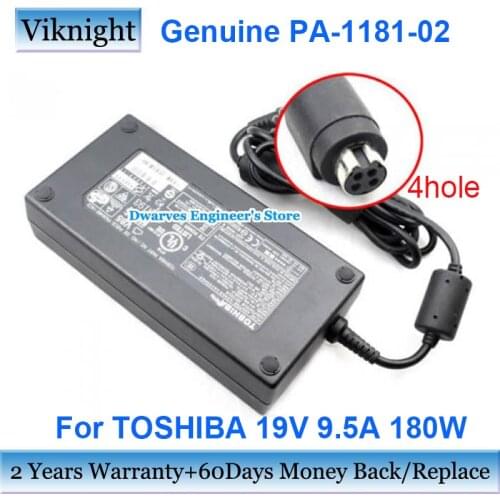 Genuine PA-1181-02 PA3546E-1AC3 Power Supply for Toshiba X770 X775 QOSMIO X70 X75 X875 TOSHIBA TECRA W50-079 W50-A1510 adapter