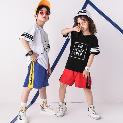 Pally elves 2020 Summer Children Clothing Be Yourself T-shirt Active Shorts Kids Fashion Set