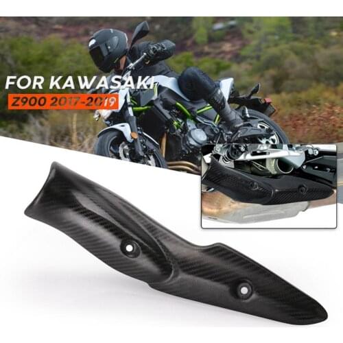 Durable Heat Shield Cover Anti-heat Carbon Fiber Motorbike Protector for Kawasaki Z900 2017-2019 Motorcycle Accessories Goods