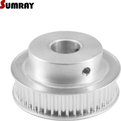 SUMRAY 5M Timing Pulley 44T 8/10/12/15/19/20mm Bore Motor Belt Pulley 16/21mm Width Aluminium Pulley Wheel for 3D Printer