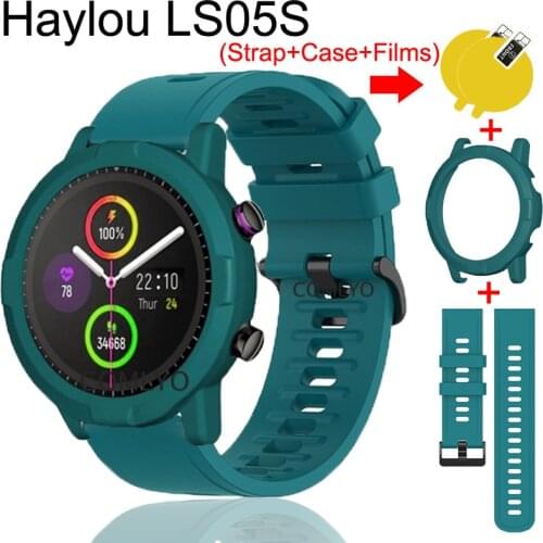 4in1 Bracelet for Haylou LS05S band SmartWatch Silicone Wristband Strap Bands Haylou ls05s RT case cover screen protector film