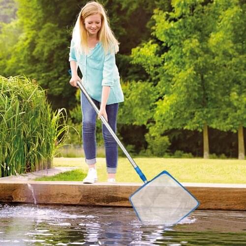 Swimming Pool Skimmer Net With Telescopic Pole Removal Leaf Rake Mesh Pool Ponds Cleaning Debris Tools Accessories