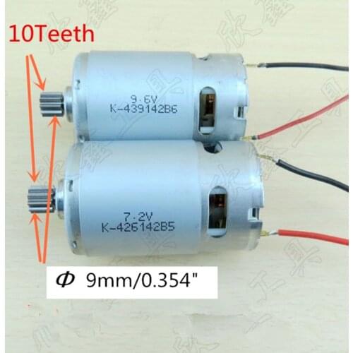 10 Teeth Replacement Motor 9.6V For Cordless Drill Driver Screwdriver HITACHI BN10VA Tools Parts