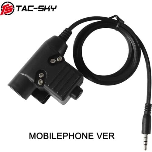 TAC-SKY U94 PTT MOBILEPHONE VER 1pin plug earphone accessories PTT U94 military tactical headset walkie-talkie adapter