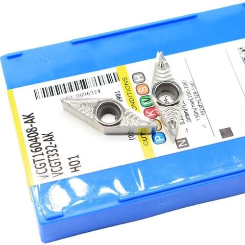 VCGT160408 AK H01 VCGT 160408 Aluminum cutter blade Insert Cutting Tool turning tool CNC Tools AL +TIN Alloy wood