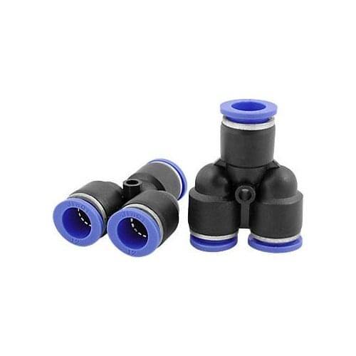 12mm Y Type Plastic Connector Pneumatic Fittings 2PCS