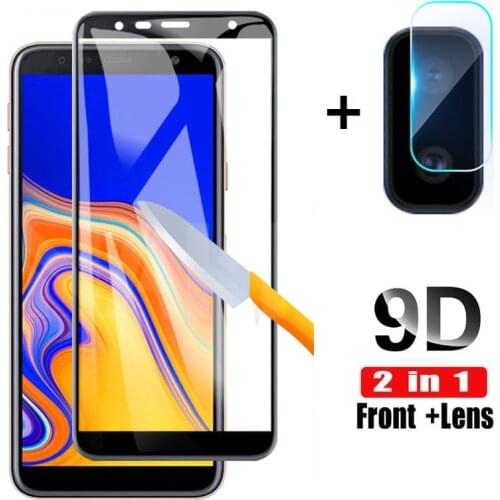 9D Tempered Glass for Samsung J6 J4 Plus J8 2018 Glass Camera Lens for Samsung J6 J4 Plus J8 2018 Protective Glass Film Foil