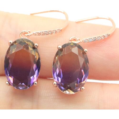 41x23mm Big European Design Silver Earrings for Women Created Green Peridot White CZ Fine Jewelry Daily Wear