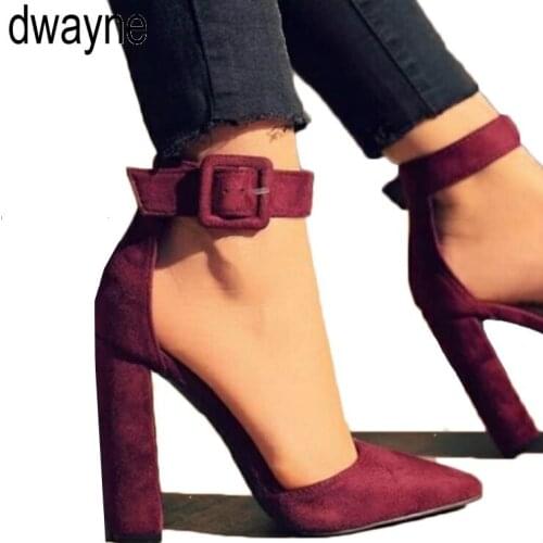 Woman Wedding Shoes Brand Strap Heels Classic Heeled Sandals 12CM Ladies Red Platform Pumps gbn78