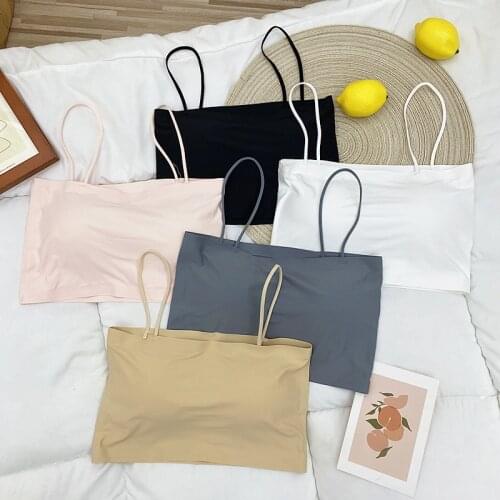 Heliar Women Tube Top Women Streetwear Crop Tops Sleeveless Seamless Cotton Bra Crop Top Tee Bandeau Top For Women Lingiere