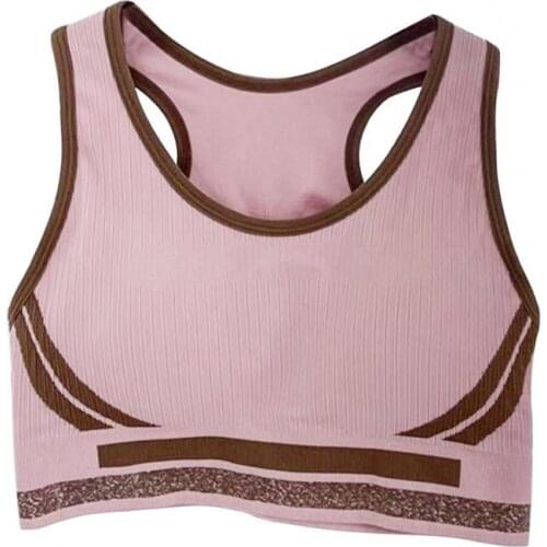 Sport Bra Breathable Running Vest Shockproof Padded Skin-friendly Removeable Pad Nylon Women Fitness Yoga Underwear for Gym