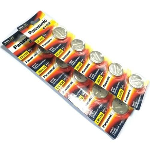 200pcs/lot New Original Battery For Panasonic CR2430 3V Lithium Cell Batteries Watch/Toys Remote Control DL2430 BR2430 KL2430
