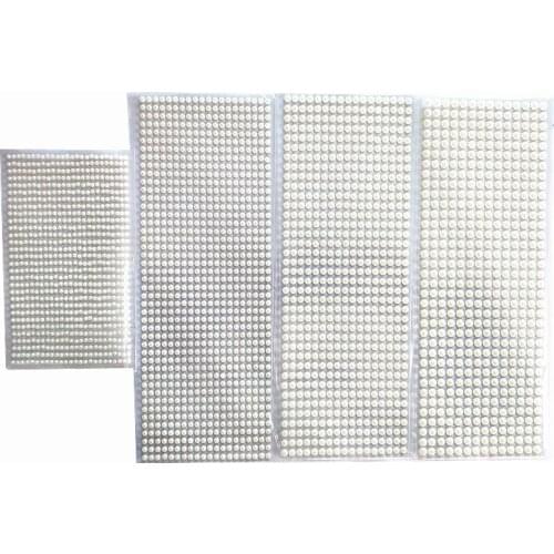 3mm/4mm/5mm/6mm 3D Pearl Face Jewels Eyeshadow Stickers Self Adhesive Face Body Eyebrow Diamond Nail Stickers Diamond Decoration