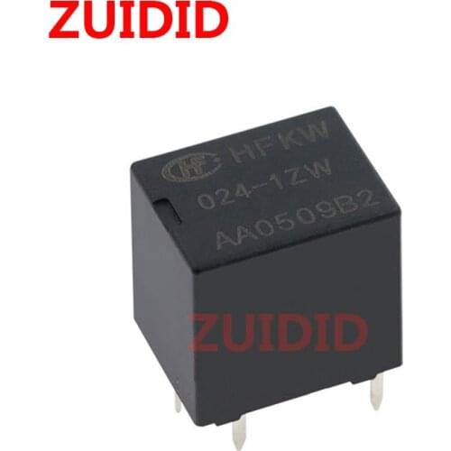 5PCS 10PCS 2Relay HFKW-012-1ZW HFKW-024-1ZW 12VDC DC24V 12V 24V 20A DIP5