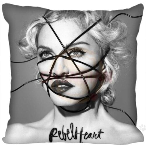 Hot Custom Madonna Square Pillowcase Custom Zippered Bedroom Home Pillow Cover Case 35X35cm,40x40cm