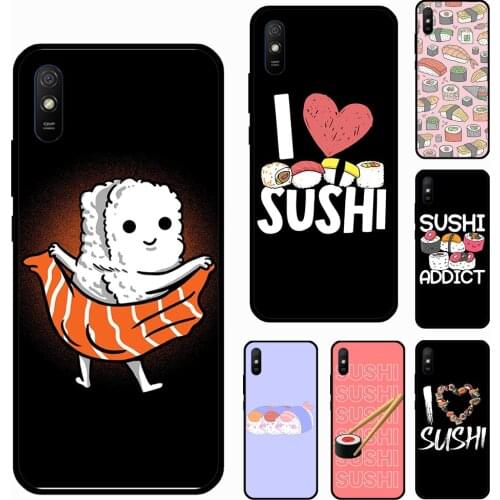 Sushi For Xiaomi Redmi Note 10 Pro 9S 8T Note8 Note9 Pro Case For Redmi 9 9A 8A 7A 9C 9T Cover