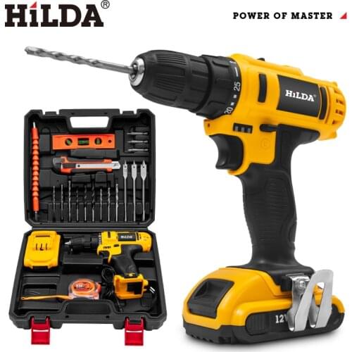 HiLDA/Hilda Electric Screwdriver Multifunctional Cordless Lithium Screwdriver Set