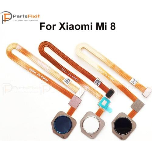 Menu Return Key Fingerprint Sensor Flex Cable for Xiaomi Mi8 Mi 8 Home Button Flex Touch ID Sensor Ribbon Replacement Parts