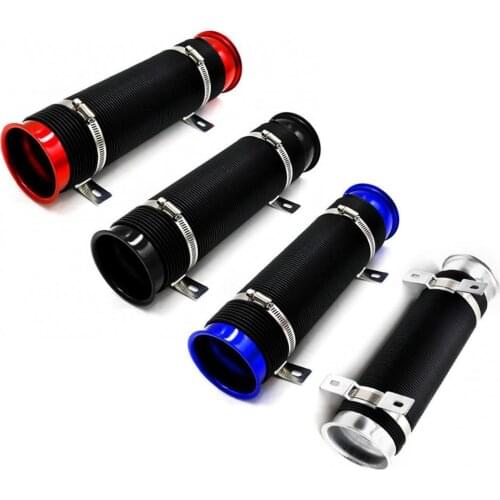 3 Inch Universal Flexible Car Air Intake Hose Filter Pipe Telescopic Tube Kit