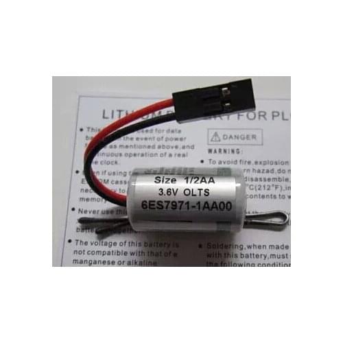 NEW 6ES7971-1AA00-0AA0 6ES7971-1AA00 6ES7971 3.6V lithium battery ( LS14250) S7-300 PLC lithium Li-ion batteries plug