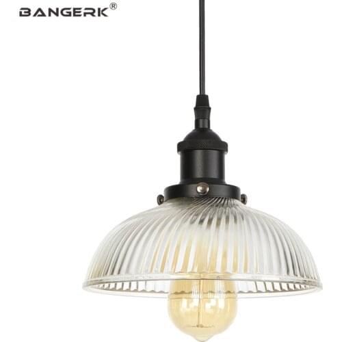 Loft Industrial Vintage Pendant Lamp LED Edison Glass Lampshade Hanging Light Home Decor Indoor Lighting Droplight Luminaire