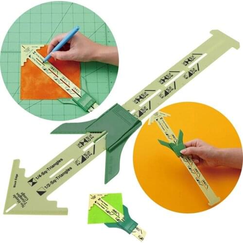 Sliding Gauge Measuring Sewing Tool Seam Allowance Gauge Sewing Supplies Patchwork Tool Ruler for Knitting Crafting SCVD
