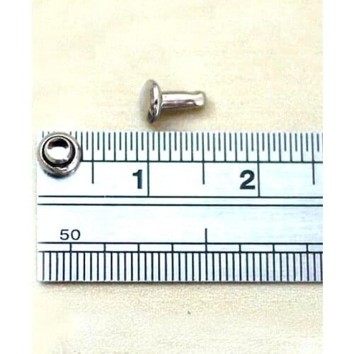 Metal Round Rivet 4mm Double Cap Rivets Studs Round Rivet for Leather Craft Bag Belt