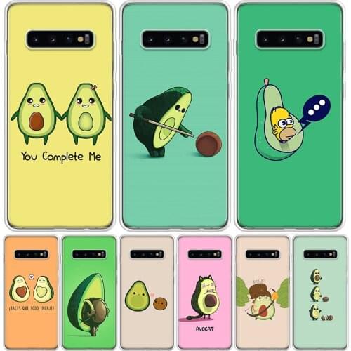 Cute avocado Art Print Phone Case for Samsung Galaxy A51 A71 A50 A70 A40 A30 A20E A10 A01 A21 A41 M30S A6 A7 A8 A9 Plus + Cover
