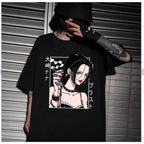 Hot Anime Nana Osaki Tops O-neck Hip Hop Print Fashion T-shirt