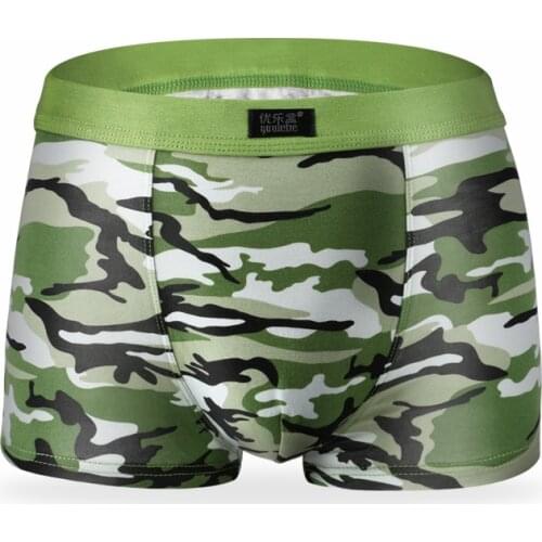 Mens military camouflage printed bamboo underwear man underwear brands Boxer Shorts 2017 new
