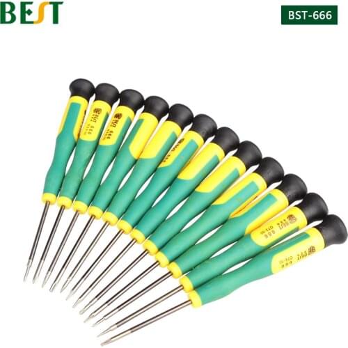 Precision 12 in 1 Screwdriver Set BST-666 For Mobile Phone PC Tablet Disassemble Repair Kit Phillips Torx Screw Drivers