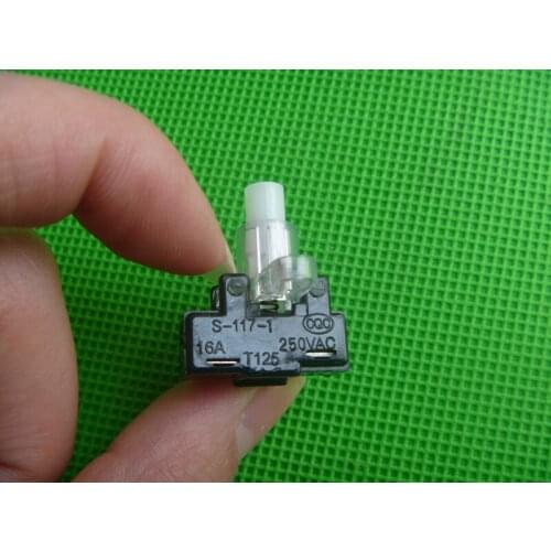 Original new 100% electric heater oil ting gear switch S-117-1 16A T125 250VAC button switch
