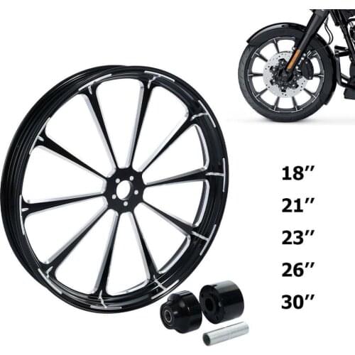 Motorcycle 21 18 23 26 30 inch Front Wheel Rim Hub Single Disc For Harley Touring Street Glide Road King 2008-2020 2019 2018