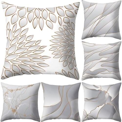Leaf Line Plaid Print Throw Pillow Case Cushion Cover Home Car Sofa Couch Decor Living room office hotel decoration