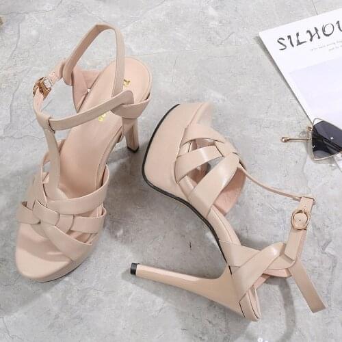 11cm High Heels Platform Sandals Women Summer Shoes Sexy Stiletto Heels Sandal Womens Fashion Wedding Shoes Sandale Plate Femme
