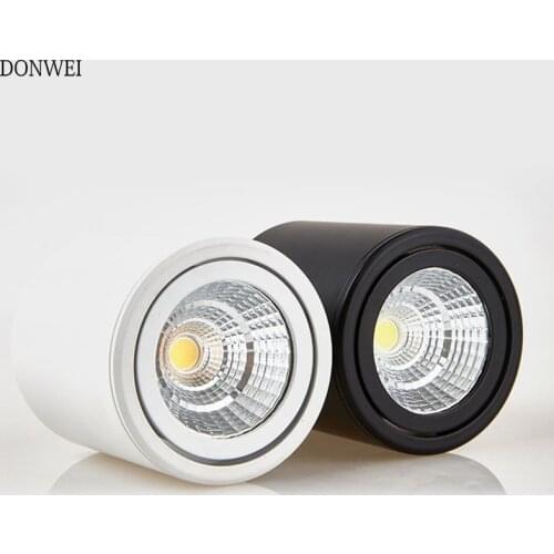 Rotating COB LED Ceiling light Surface mounted Cylinder Ceiling lamps 7W 10W 15W 20W 25W for Bedroom Living room clothing store